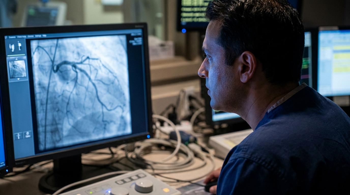 Delayed Angiography Safe in Cardiac Arrest Without ST-Segment Elevation