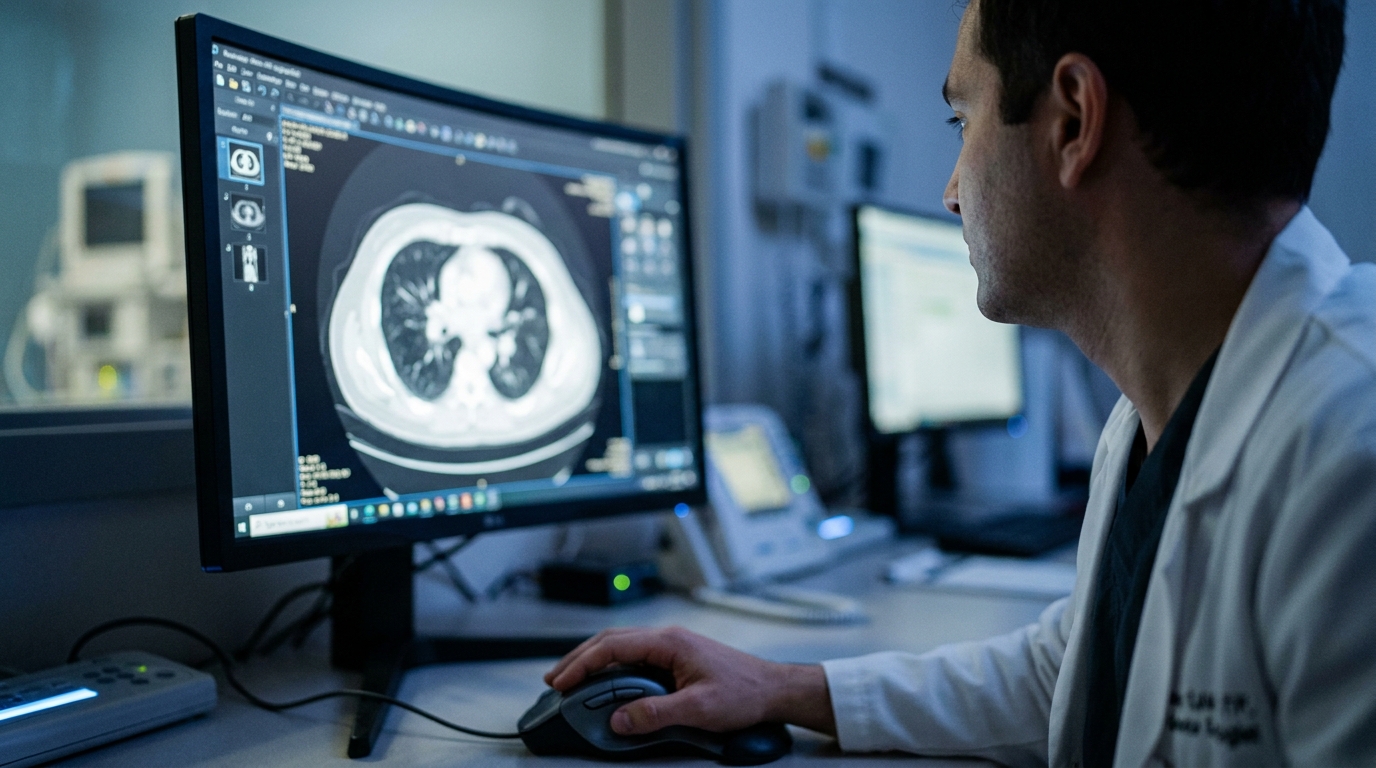 Fibrotic Lung Abnormalities Linked to Increased Coronary Artery Calcification