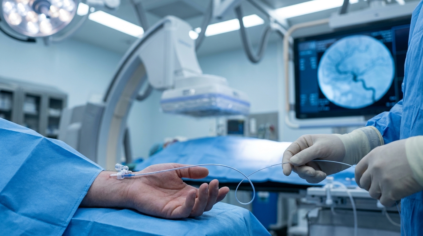 Transradial Access Does Not Increase Radiation in Aneurysm Treatment